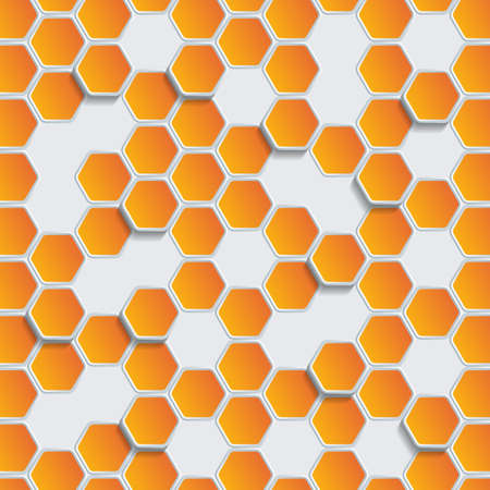Abstract Geometric Shape Hexagon Background, Geometric Abstract Background With Hexagonsのイラスト素材
