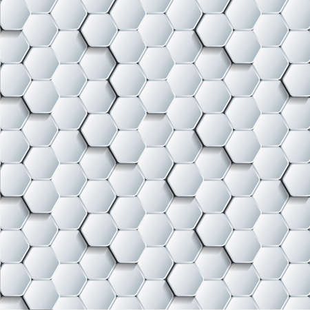 Abstract Geometric Shape Hexagon Background, Geometric Abstract Background With Hexagonsのイラスト素材