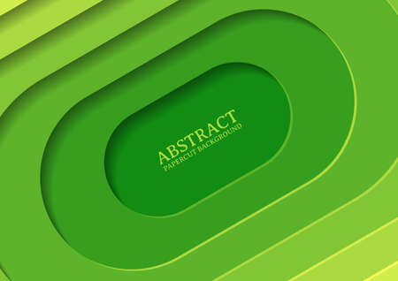 abstract circle papercut design background with overlap layer, 3D circle papercut backgroundのイラスト素材