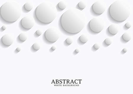 Abstract white and grey circle background texture, Geometric background templateのイラスト素材