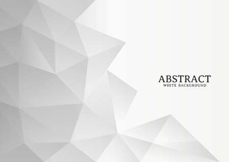 Abstract modern white and grey background texture, Chaotic polygonal background designのイラスト素材