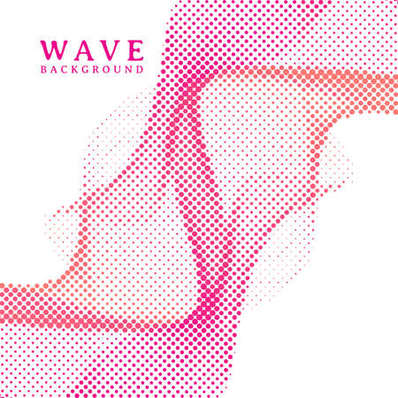 Abstract wavy colorful gradient dots halftone background, Halftone background designのイラスト素材