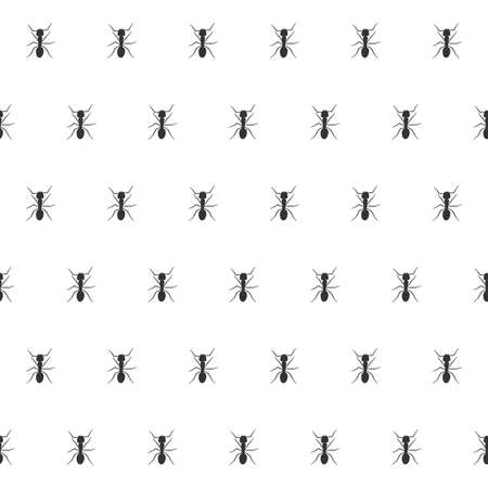 ant vector seamless pattern background, colony ant patternのイラスト素材