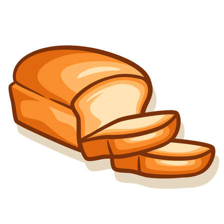 Hand drawn bread and bakery vector illustration with colorfulのイラスト素材