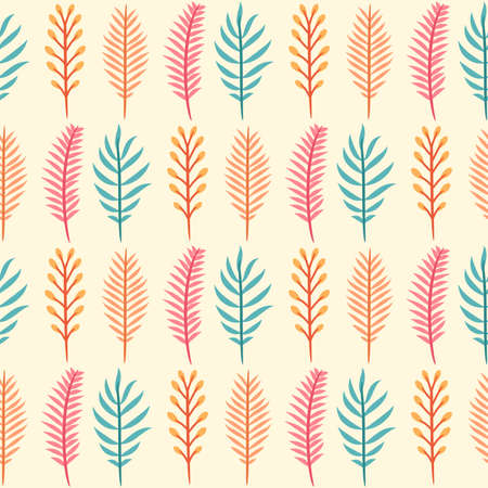 Tropical leaves botanical seamless pattern. Tropical plant pattern. Seamless tropical patternのイラスト素材