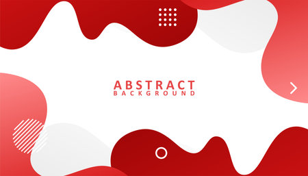 Abstract white and red background design, modern stylish background templateのイラスト素材