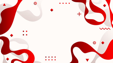 Modern stylish red background with blank space modern futuristic vector illustrationのイラスト素材