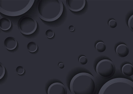 Minimalist black premium abstract background with luxury geometric dark shapesのイラスト素材