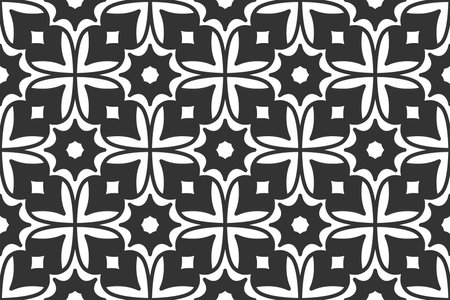 Seamless abstract geometric shape pattern. Seamless vector background patternのイラスト素材