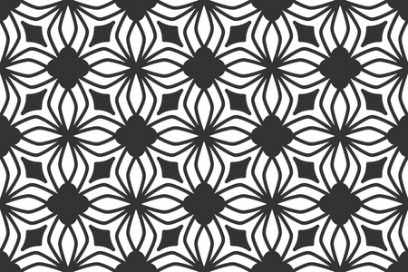 Seamless abstract geometric shape pattern. Seamless vector background patternのイラスト素材