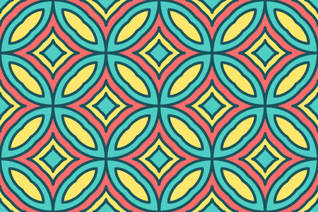 Seamless abstract geometric shape pattern. Seamless vector background patternのイラスト素材