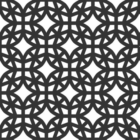 Arabic style pattern background illustration. Seamless pattern in authentic arabian styleのイラスト素材