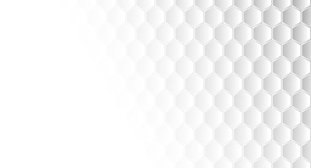Abstract Geometric Shape Hexagon Background, White and grey honey geometric textureのイラスト素材