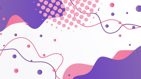 abstract gradient dynamic fluid shapes background design for brochure flyer banner templateのイラスト素材