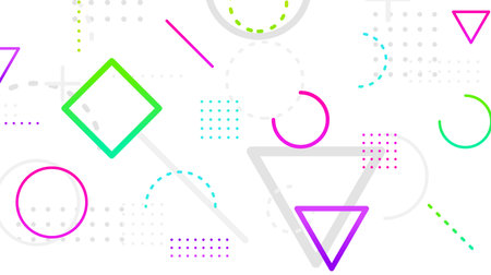 Cool geometric with minimal background design. Applicable for Posters, Banners, Flyers etcのイラスト素材