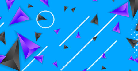 Abstract composition of triangle. Minimal geometric background.