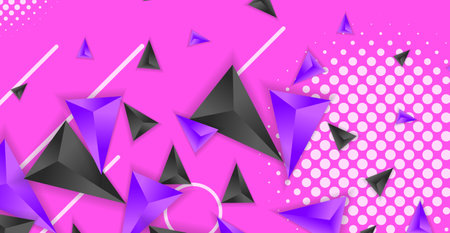 Abstract composition of triangle. Minimal geometric background.
