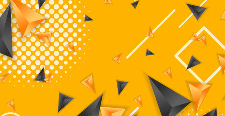 Abstract composition of triangle. Minimal geometric background.