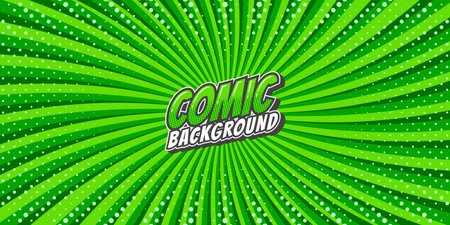 Pop art retro comic rays background. Abstract background with halftone dots design.のイラスト素材