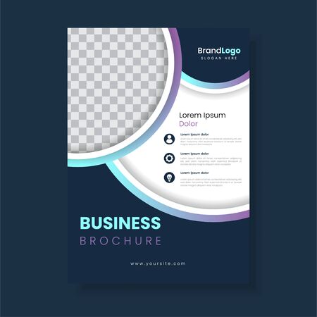 Business brochure abstract design template. Annual report cover.のイラスト素材