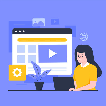 Microsite illustration design concept. Illustration for websites, landing pages, mobile...
