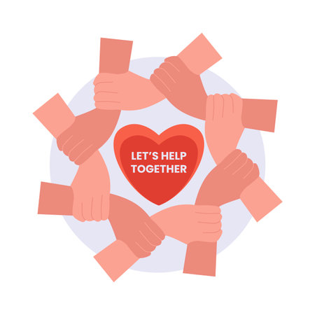 Charity donation illustration concept. Illustration for website, landing page, mobile app, poster and banner. Trendy flat vector illustrationのイラスト素材