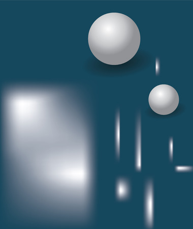 Marine blue abstract background with 3d balls a gradients.のイラスト素材
