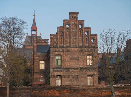 Czech Republic, Prague, February 23, 2021: View of building of Maternity Hospital Apolinar from...