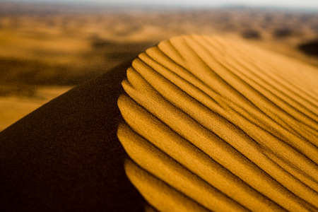 Desert and Sand Dunes in Twilight. Dubai.の写真素材