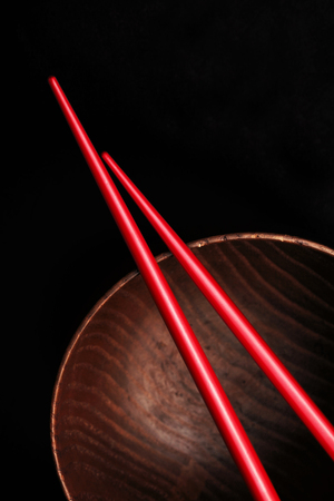 dish and chopsticks for sushiの写真素材