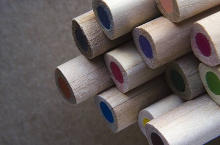 multicolored pencils close up 7の写真素材