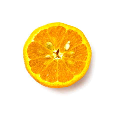 Mandarin on a white background 2の写真素材