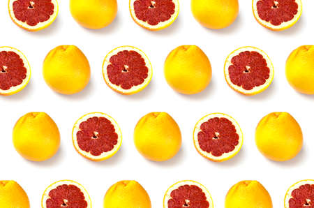 grapefruit with shadow on a white background 3の写真素材