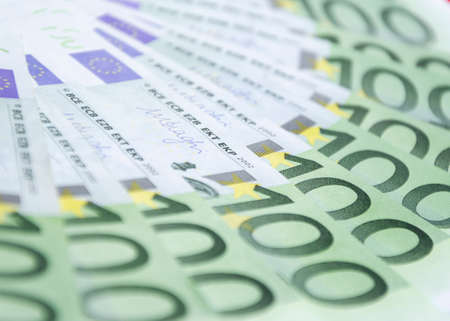 Currency of the European Union of different denominations 6の写真素材