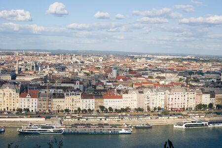 Panorama of the old European city of Budapestの写真素材