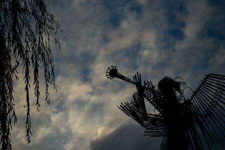 Monument in Pripyat in Chernobylの写真素材