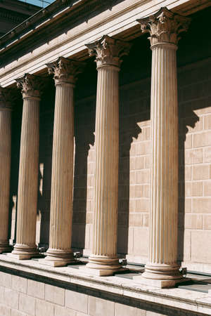 Old Greek and Roman style building with columns
