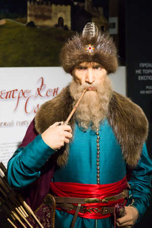 Kyiv, Ukraine 09.01.2020: A wax sculpture of the Taras Hryhorovych Shevchenkoのeditorial素材