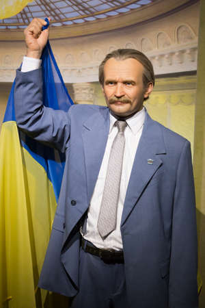 Kyiv, Ukraine 09.01.2020: A wax sculpture of the Hero of  the Soviet Union Armyのeditorial素材