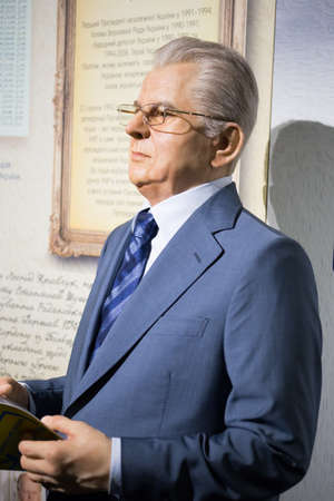 Kyiv, Ukraine 09.01.2020: A wax sculpture of the Hero of  the Soviet Union Armyのeditorial素材