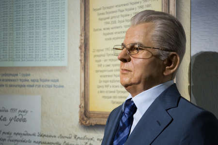 Kyiv, Ukraine 09.01.2020: A wax sculpture of the Hero of  the Soviet Union Armyのeditorial素材