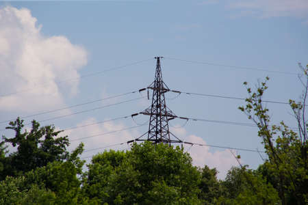 Wires to provide electricity to the city