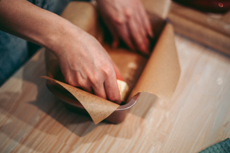 The baking process of baking pies and cookies in the kitchen