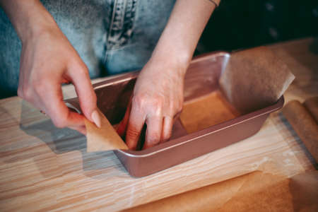 The baking process of baking pies and cookies in the kitchen