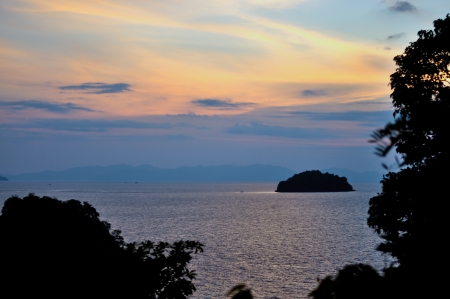 Sunset Vista on Seaの写真素材
