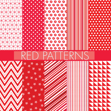 Red Patternsのイラスト素材