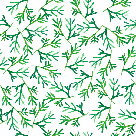 Plant seamless pattern-watercolorの写真素材