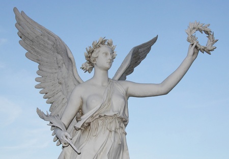 Statue of the goddes Nike の写真素材