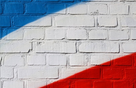 Painted brick wall as background 01の写真素材