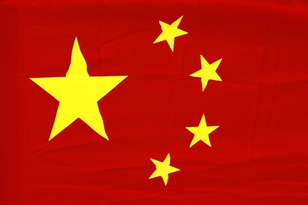 Detailed view of a china flagの写真素材